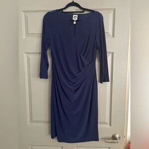 Anne Klein Navy Blue Dress